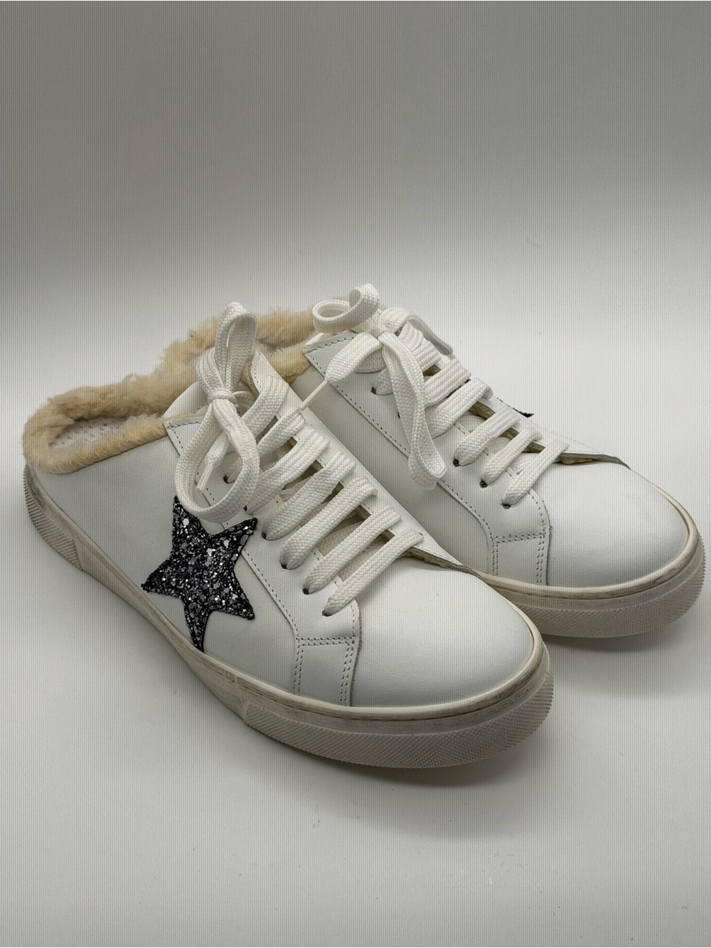 Dylan Skye Sherpa Mule Sneakers Size 7